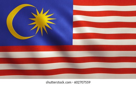 Malaysia Flag Fabric Texture Stock Illustration 602707559 | Shutterstock