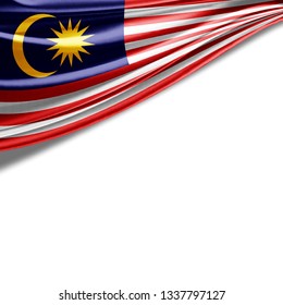 Malaysia Flag Silk Copyspace Your Text Stock Illustration 1337797127 ...