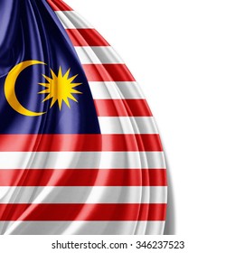 Malaysia Flag Silk Copyspace Your Text Stock Illustration 346237523 ...