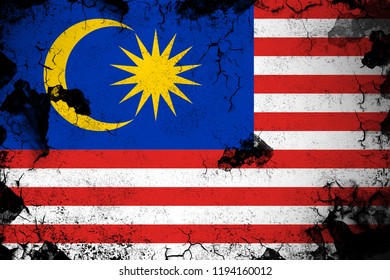 Malaysia Grunge Dirty Flag Illustration Perfect Stock Illustration ...