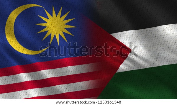 Palestine malaysia with Malaysia stands
