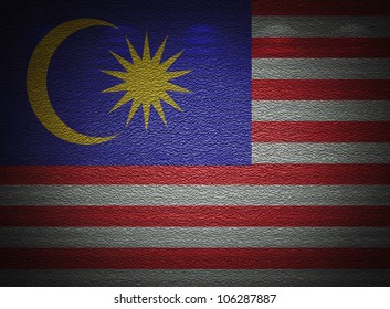 Malaysian Flag Wall Abstract Grunge Background Stock Illustration ...