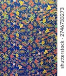 Malaysian tradition pattern background on fabric