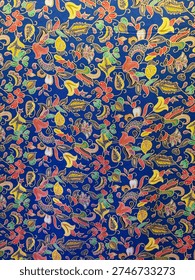 Malaysian tradition pattern background on fabric