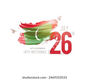 Maldives Independence day creative art - Powered by Shutterstock