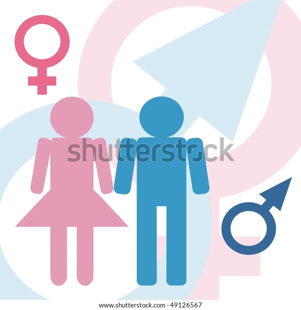 Male Female Icons Stock Illustration 49126567