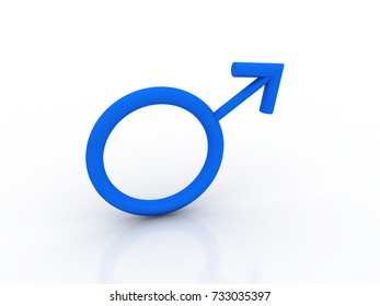 Male Gender Symbol 3d Rendering Stock Illustration 733035397 | Shutterstock