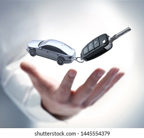 Male Hand With Car Keys - 3D Illustration