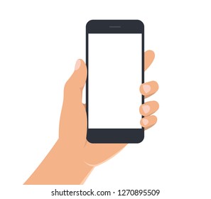 Hand Holding Phone Cartoon Images Stock Photos Vectors Shutterstock