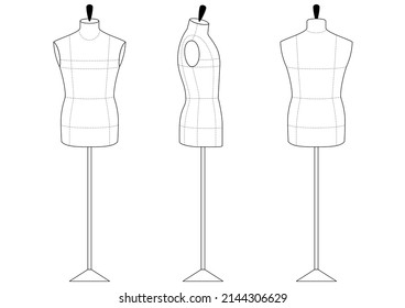 male mannequin drawing