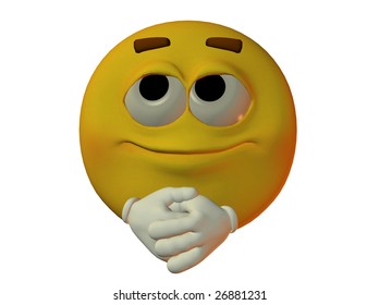 Yellow Emoticon Guy Shocked Expression Stock Illustration 27883933