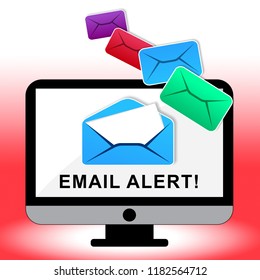 Malicious Emails Spam Malware Alert 2d Illustration Shows Suspicious Electronic Mail Virus Warning And Vulnerability