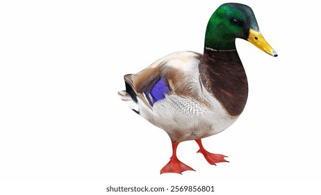 Mallard Duck 3d model rendering