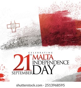 Malta Independence Day 21th September Illustration. - Powered by Shutterstock