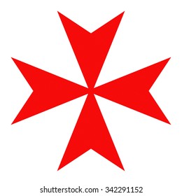 Malta Knights Red Cross Crusade Historic Symbol