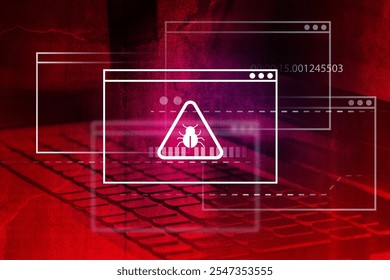 Malware attack virus alert , malicious software infection , cyber security awareness training to protect business information from threat attacks  - Powered by Shutterstock