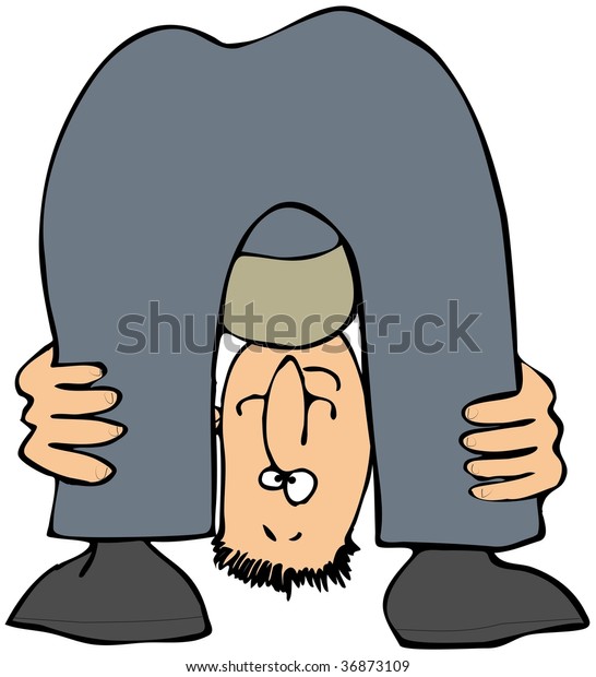 Man Bending Over Stock Illustration 36873109