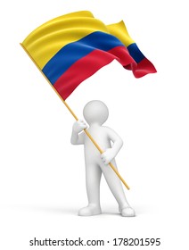 Persona Con Bandera De Colombia Imagenes Fotos De Stock Y Vectores Shutterstock