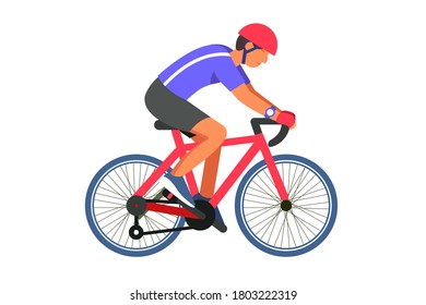 Vector Illustration Cyclist Muscle Anatomy Stock Vector (Royalty Free ...