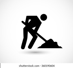 Man Digging Icon