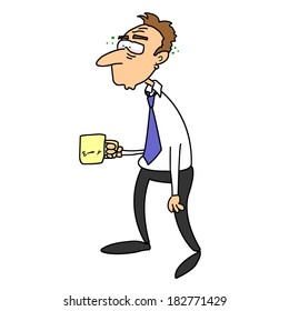 Man With Empty Mug