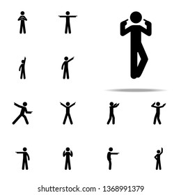 Man Finger, Myself Icon. Man Pointing Finger Icons Universal Set For Web And Mobile