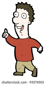 man with idea cartoon (raster version)