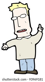 man with idea cartoon (raster version)