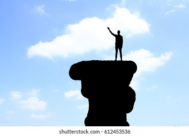 Man on a mountain