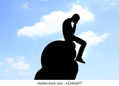 Man on a mountain