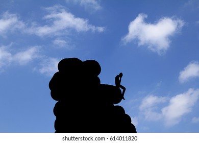 Man on a mountain