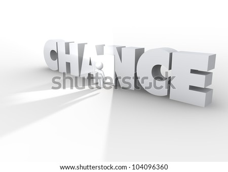 Similar – Small wooden cubes with the word Chance