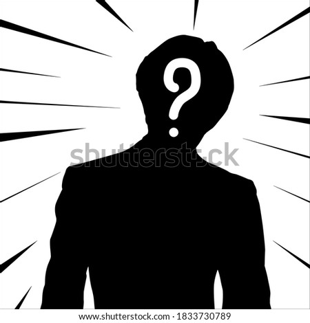 Man question Man Without a Face , man without a face illustration