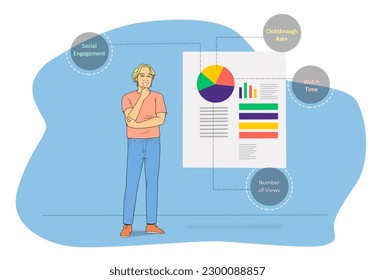 A man standing with a presentation