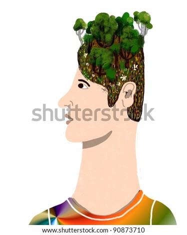 Similar – Image, Stock Photo shingled hair Plant