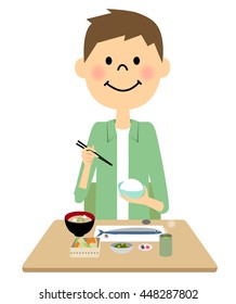 家族 団らん 食卓 和食 のイラスト素材 画像 ベクター画像 Shutterstock