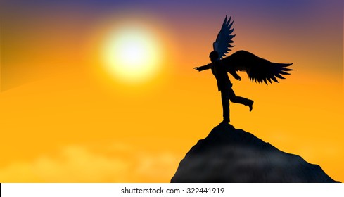 man with wings