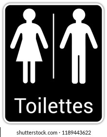 Man Woman Restroom Sign Toilet Room Stock Illustration 1186167466