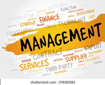 Management Word Cloud Business Concept Stock Illustration 378183583 ...