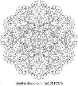 Stencil Mandala Indian Design Stock Vector (Royalty Free) 56435914 ...