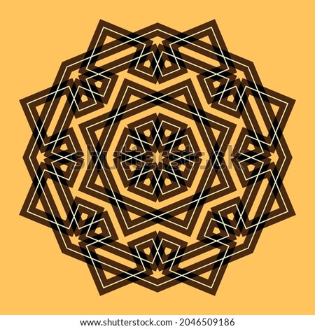 Mandala. Circular pattern. Round vintage ornament.