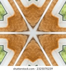 A mandala is an example of a coral kaleidoscope, a masterwork in fine art.



