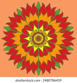 mandala pattern design  Beautiful and ready to paint  Can be used for printing fabric patterns, paper patterns, tile patterns, ceramic patterns and can be used as a background image.