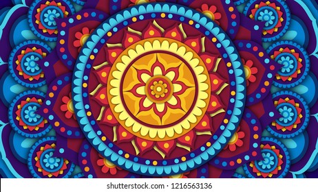 Mandala pattern for meditation, yoga design,  chill-out, relaxing, music posters and covers, traditional Hindu and Buddhist theme designs.