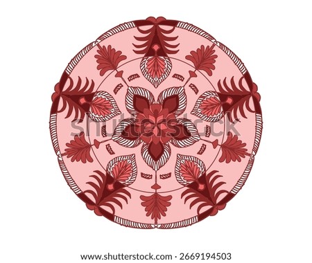 Mandala Round Ornament Pattern. Decorative pattern in oriental style. Ethnic Mandala With Colorful