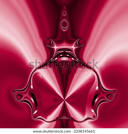 Mandelbrot fractal series red and pink coloured