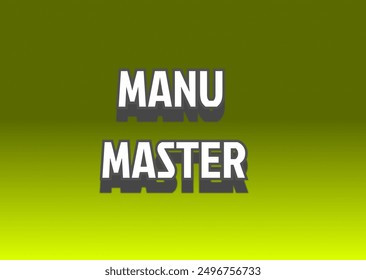 The "Manu Master" logo was designed to reflect expertise and creativity in the culinary world - Powered by Shutterstock