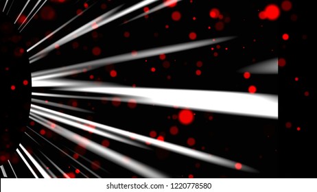 Many abstract small violet particles in space, computer generated abstract background, 3D rendering backdrop