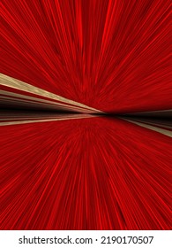 Many Stripes Towards A Far Distant Vanishing Point In Red And Beige 