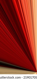 Many Stripes Towards A Far Distant Vanishing Point In Red And Beige 